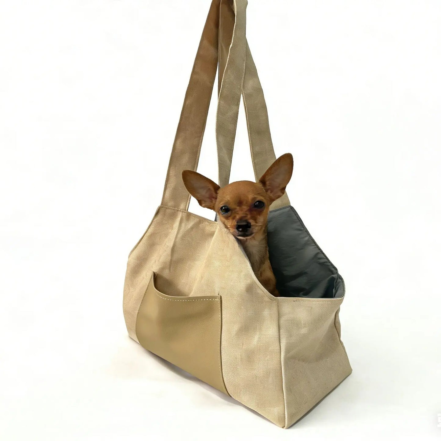 Pet Travel Tote Carrier for Small Dogs & Cats | Breathable Cooling Shoulder Bag — Portable Handheld Car Seat Carrier for Outdoor Use