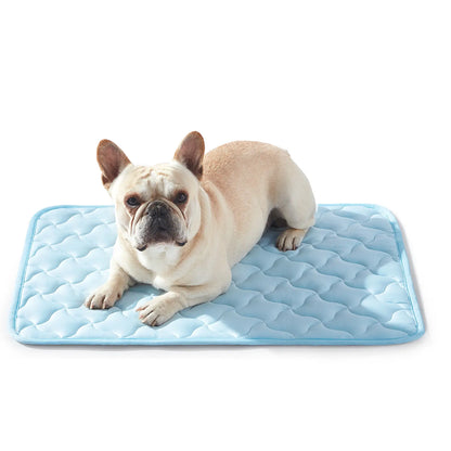 MIXJOY Pet Cooling Mat | Q-Max 0.5+ Instant Chill, Anti-Slip, Machine Washable — 4 Sizes for Dogs & Cats, Indoor, Outdoor & Travel Use