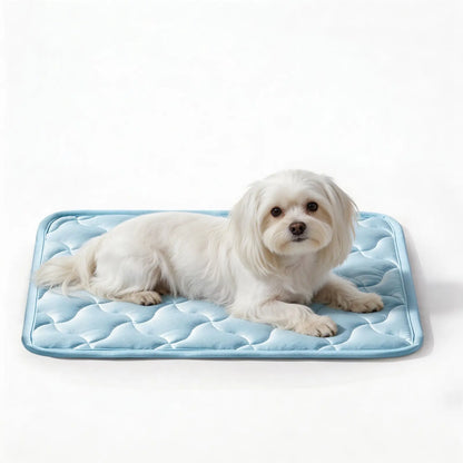 MIXJOY Pet Cooling Mat | Q-Max 0.5+ Instant Chill, Anti-Slip, Machine Washable — 4 Sizes for Dogs & Cats, Indoor, Outdoor & Travel Use
