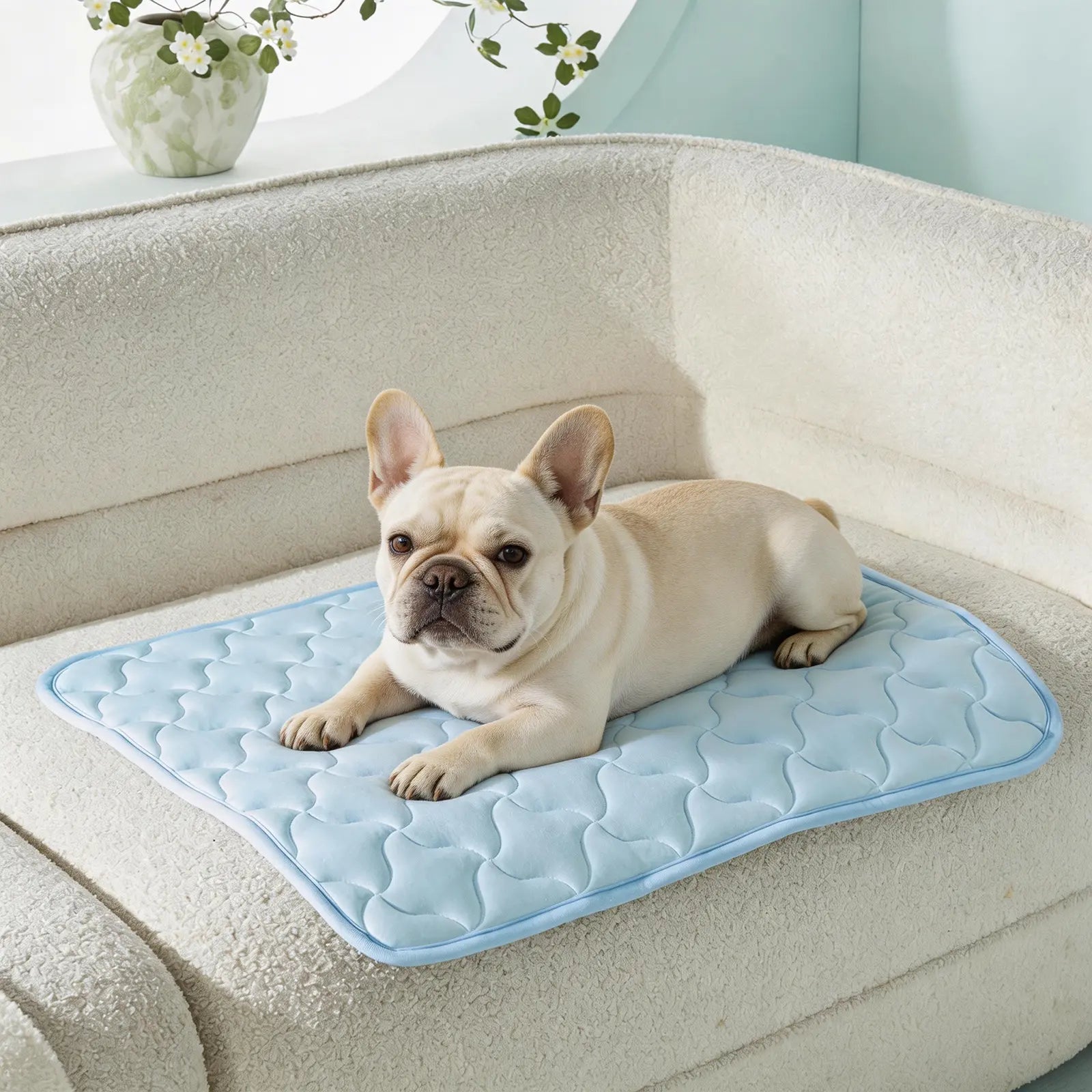 MIXJOY Pet Cooling Mat | Q-Max 0.5+ Instant Chill, Anti-Slip, Machine Washable — 4 Sizes for Dogs & Cats, Indoor, Outdoor & Travel Use