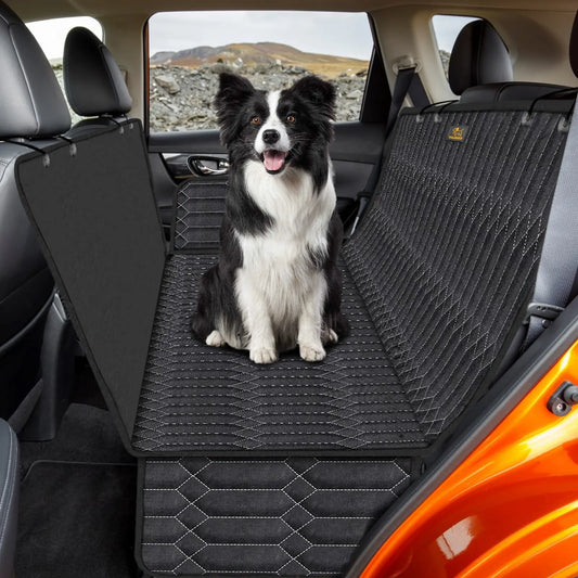 Dog Car Seat Cover | 600D Heavy Duty Waterproof Hammock — 3-in-1 Trunk, Bench & Hammock Style, Non-Slip, Scratch-Proof for Cars, SUVs & Trucks